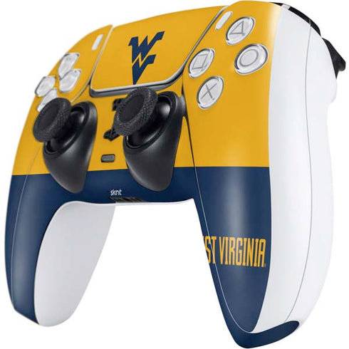 West Virginia University WV Yello split PS5 Controller Skin
